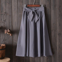 Load image into Gallery viewer, A Line Skirt Vintage Red Black Side Zipper Skater Skirts
