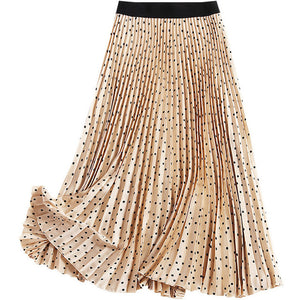 High Waist Print Midi Skirts